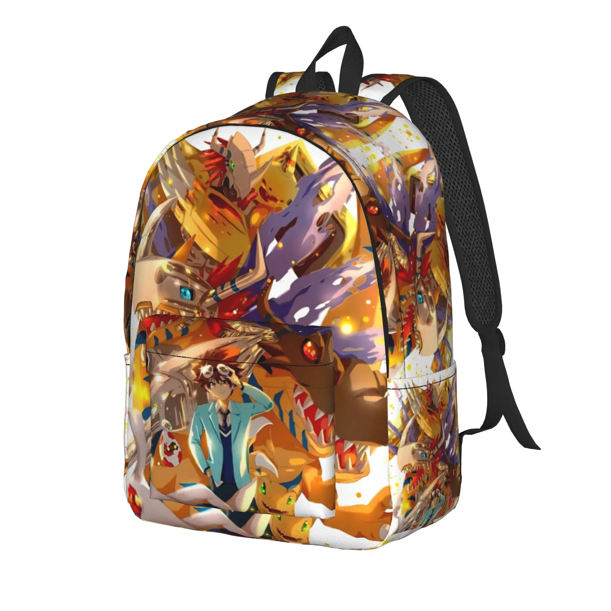 Fashion Digital Monster Backpack  Mochilas Casual Outdoor Retro Washable Rucksack