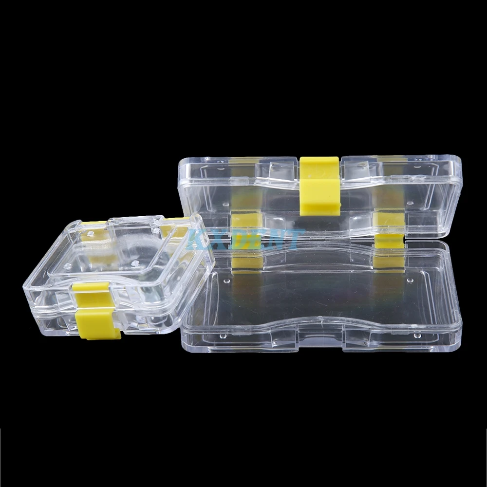 5pcs/pack Dental Denture Box False Teeth Case with Membrane Plastic Denture Teeth Container Storage Box With Film Dentistry Tool