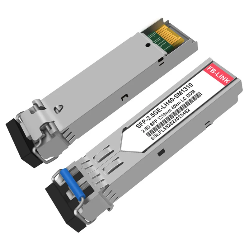 2.5G 1310nm 40KM SFP module SMF Duplex LC Transceiver Module for Cisco Mikrotik ubiquiti Mellanox For Ethernet switch