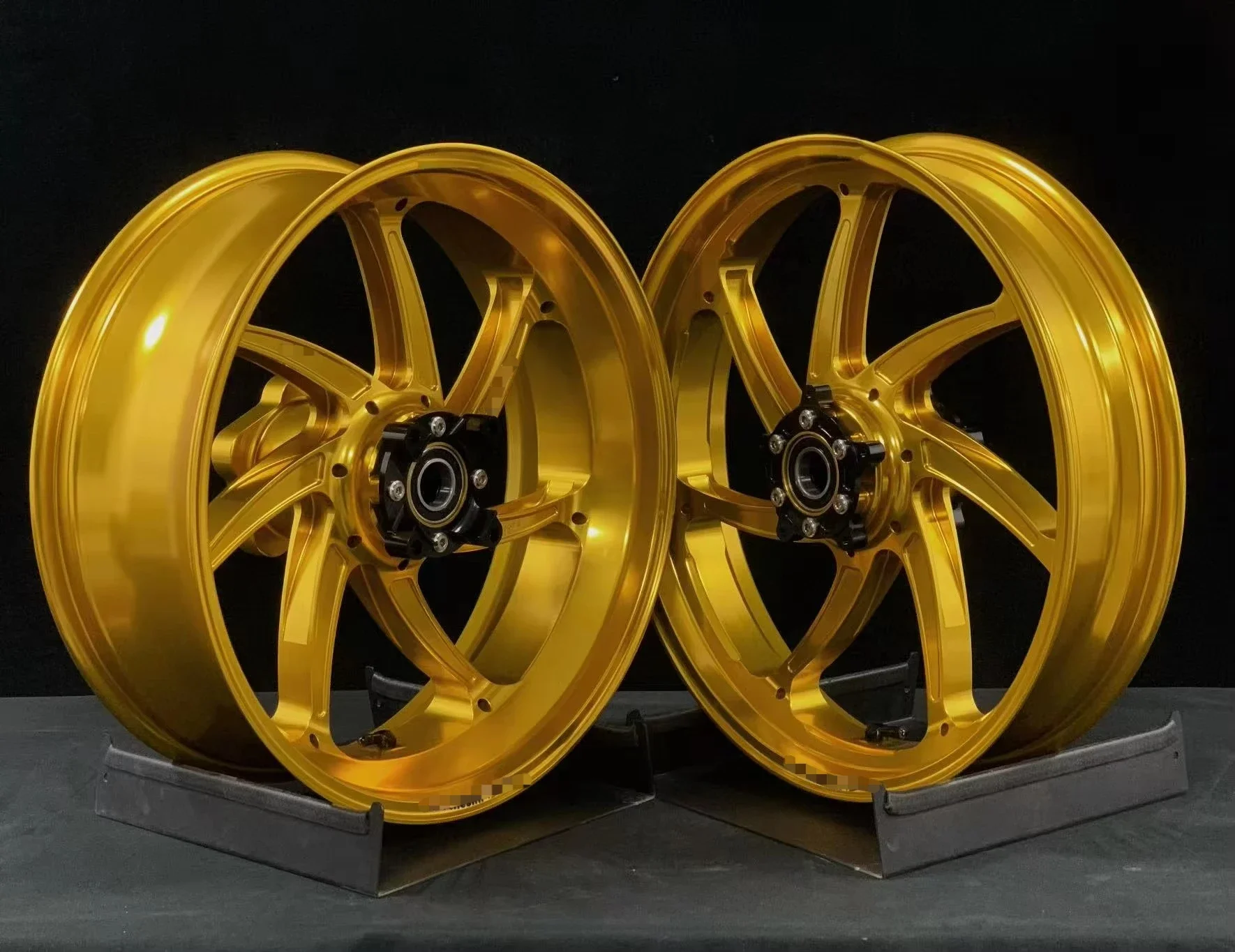 Factory Price Direct Sales New High-end Customized Color Anodized Aluminum Alloy Forged Supermoto Wheel Set ISO 9001 Certified 1