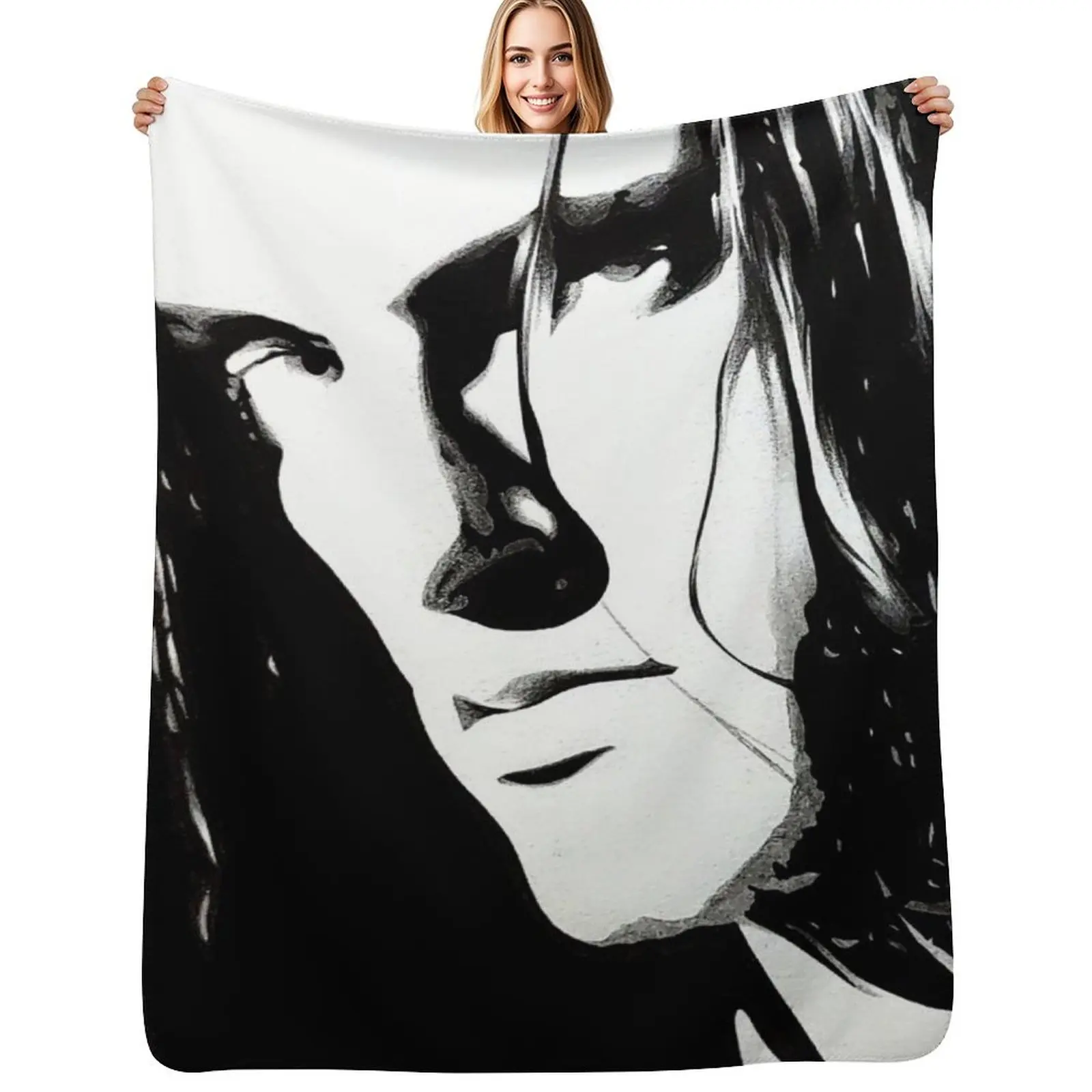 Peter Steele Throw Blanket Machine Washable Soft Warm Blanket