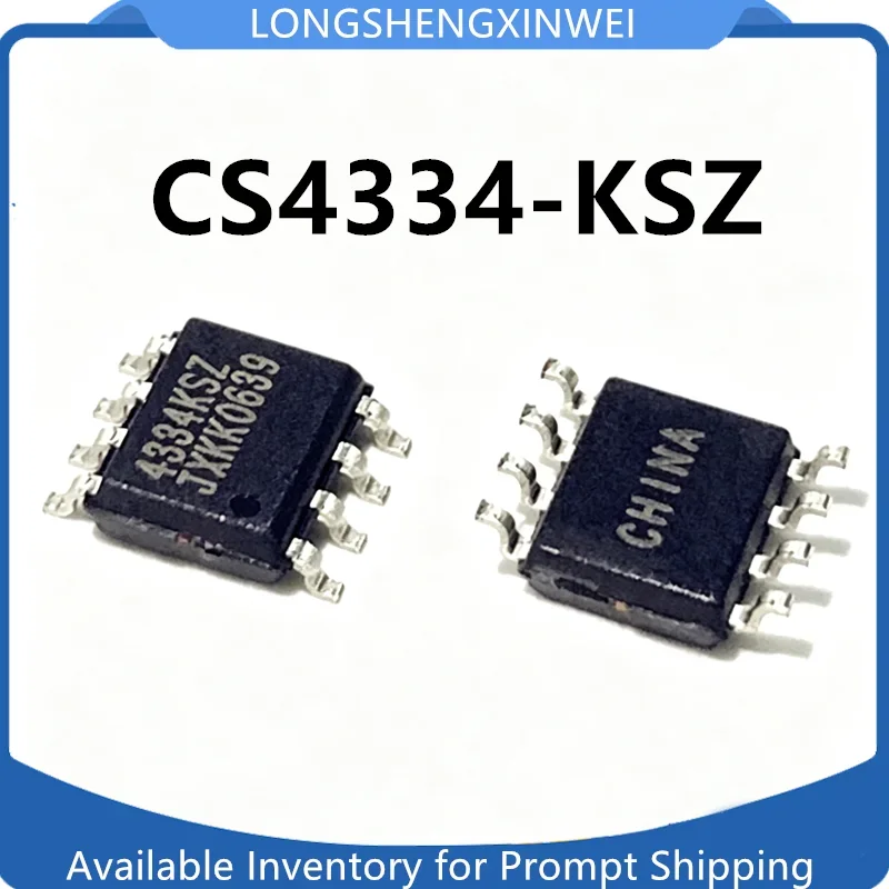 1PCS CS4334-KSZ New SOP-8 Digital To Analog Converter Chip Original in Stock