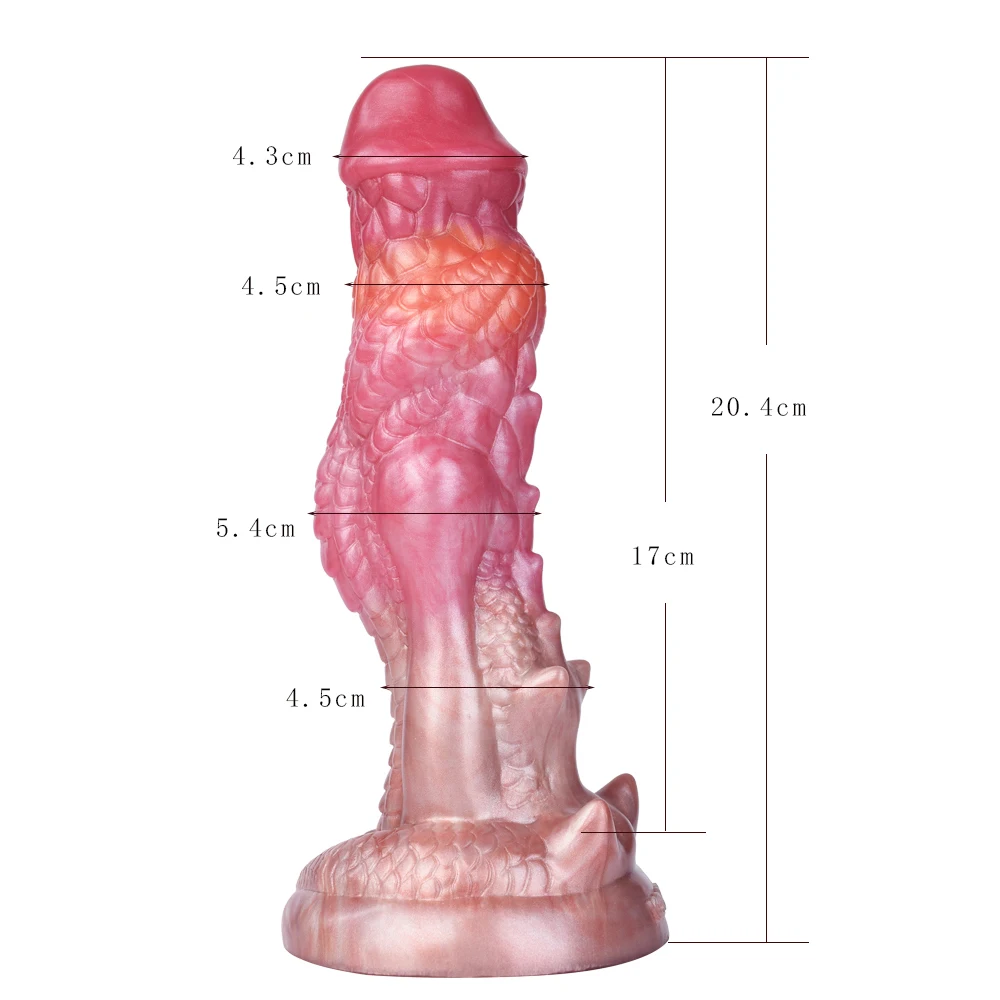 FAAK Fantasy Dragon Dildo against-scale Texture Vagina Stimulate Butt Plug Colorful Sex Toys For Women Men Female Masturbator