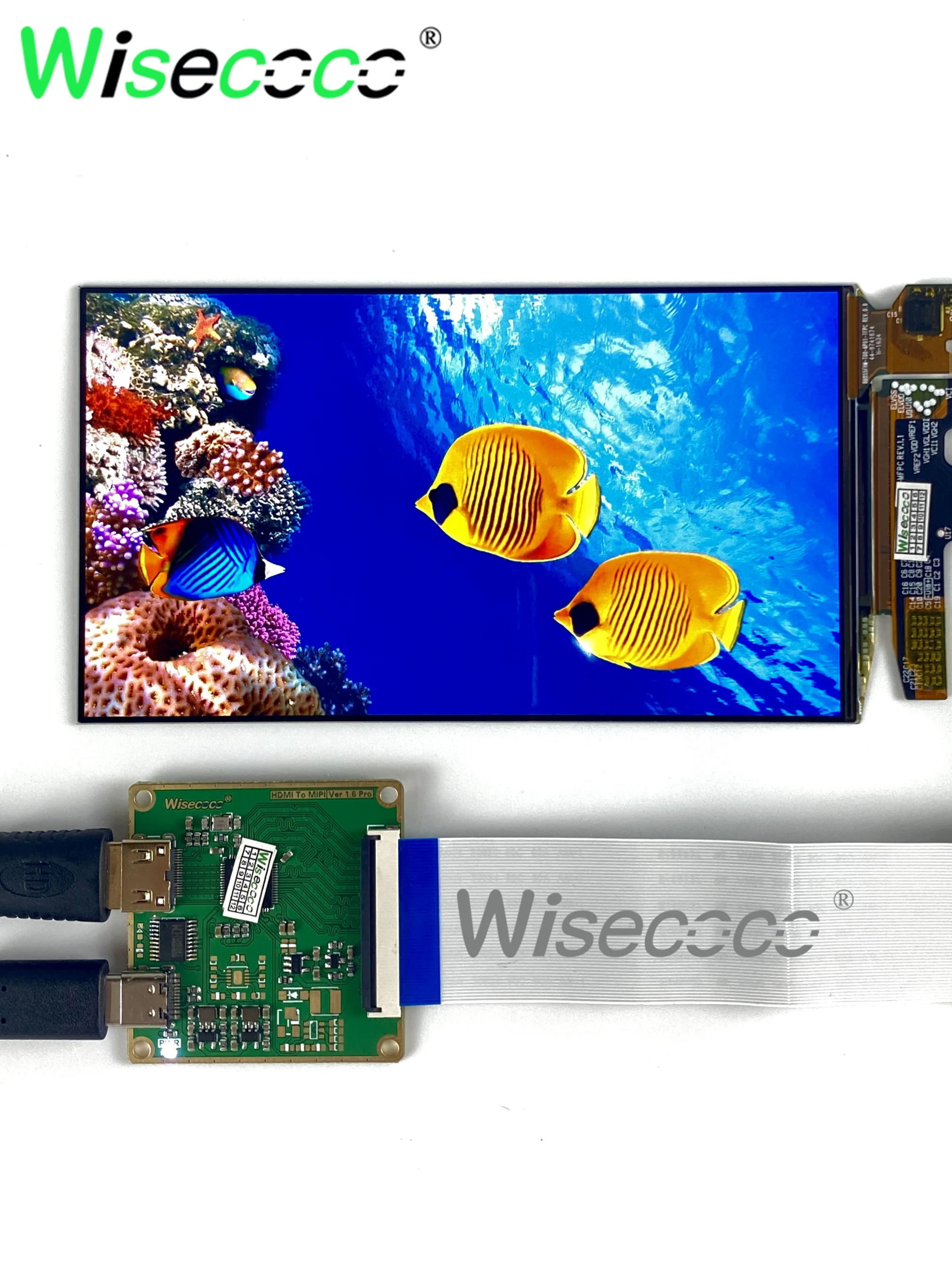 OLED Display 5.5 Inch Display 1920x1080 Amoled Raspberry Pi Display Ultrathin In-cell Touchscreen Amoled Display Wisecoco Panel