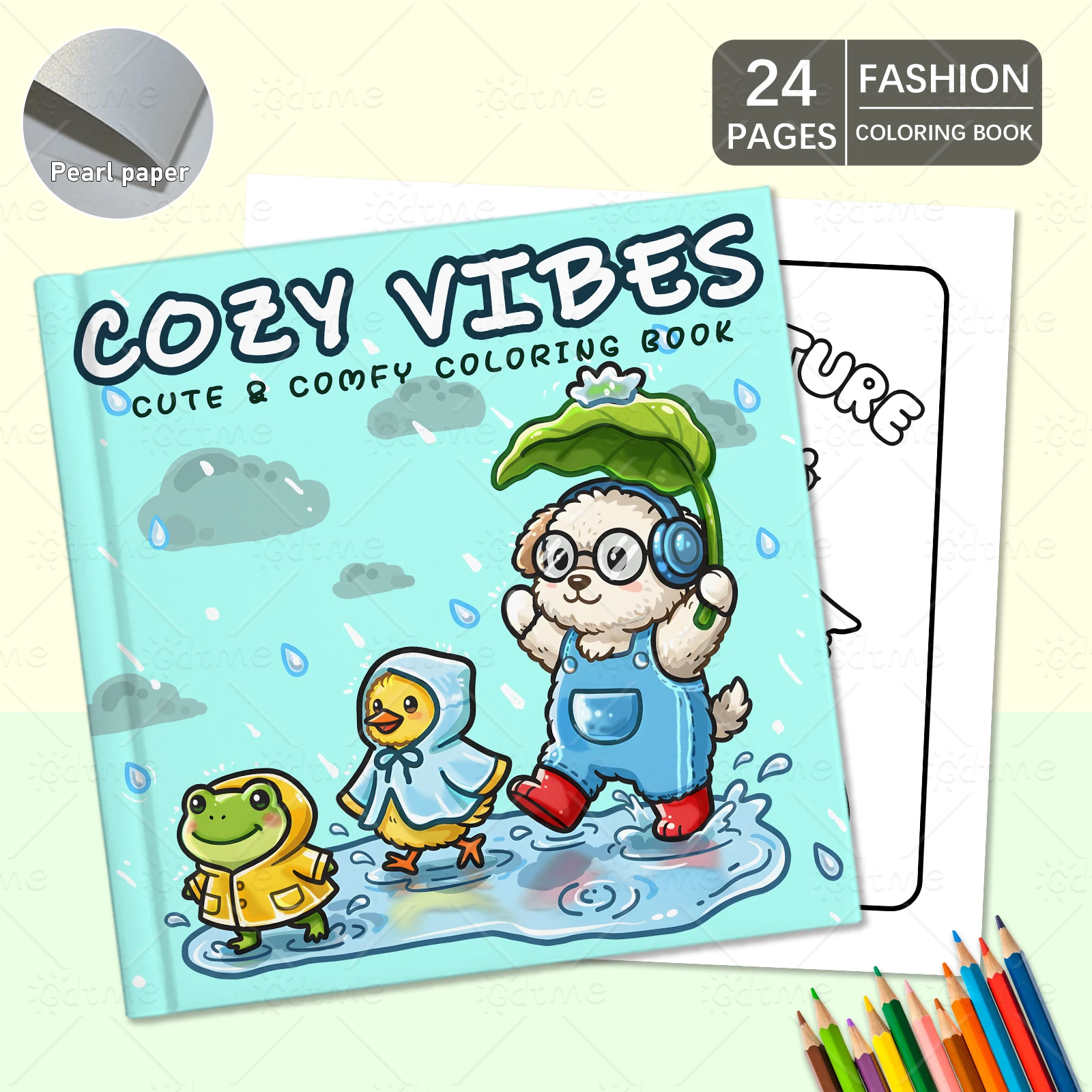 COZY VIBES Coloring Book For Adults And Teen Featuring Cute Cozy Daily Activities For Relaxation (Cozy Spaces Coloring)