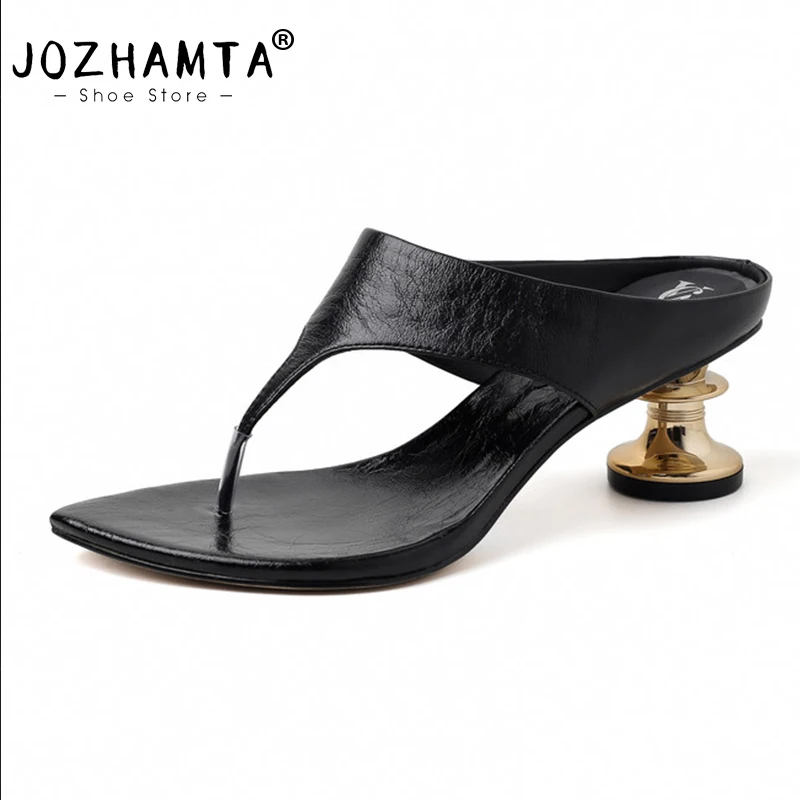 Women's Real Leather High Heel Sandals for Party & Casual
