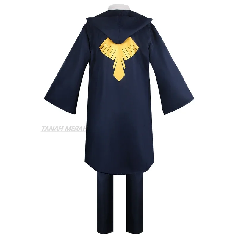 Anime Mashle Magie En Spieren Mashle Cosplay Kostuum Pruik Citroen Irvine Jasje Lance Cosplay Magie School Uniformen Mantel Pak