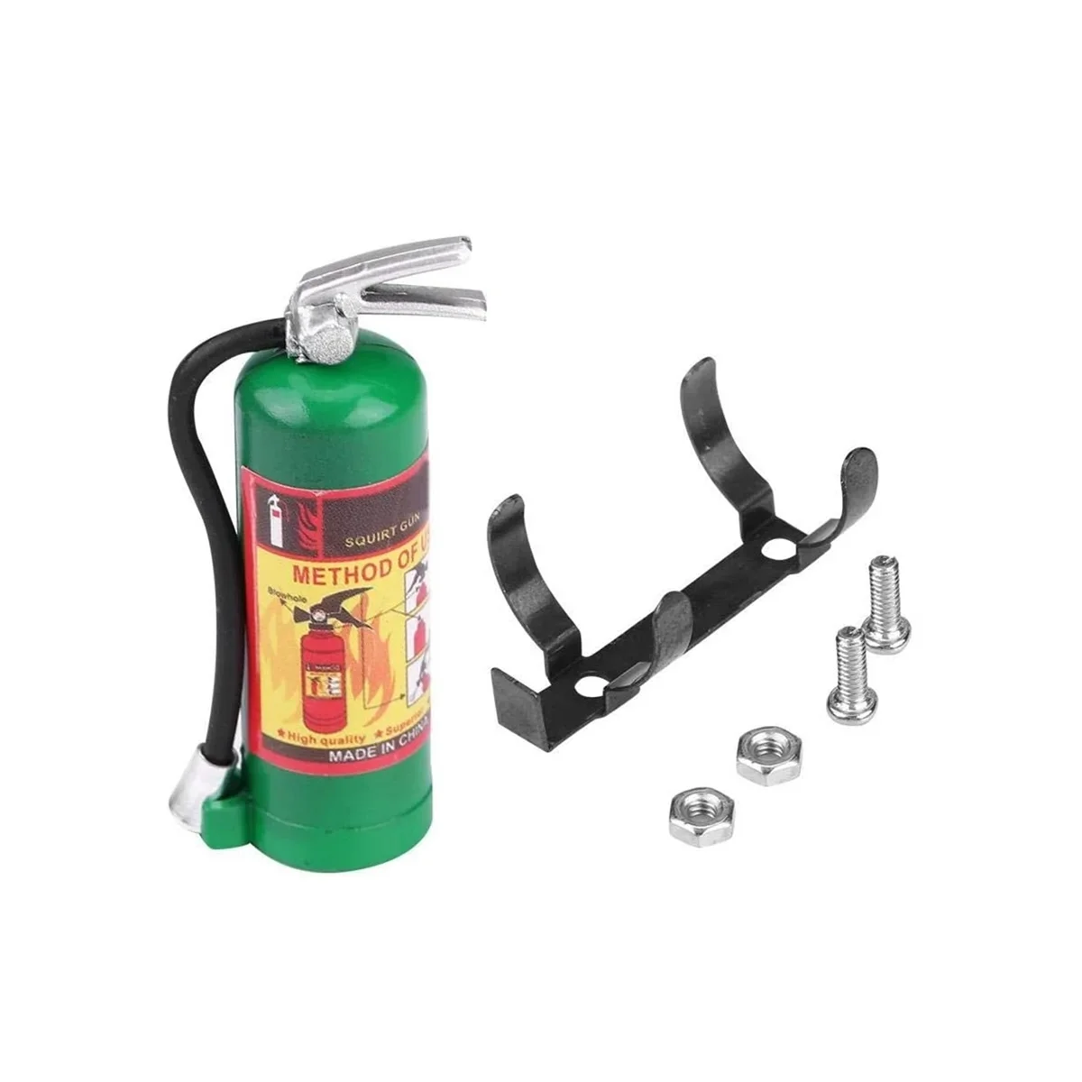 2PCS Red Mini Fire Extinguisher for 1/10 RC Crawler - Axial SCX10, Traxxas TRX4, RC4WD D90 - Simulation Car Decoration Parts