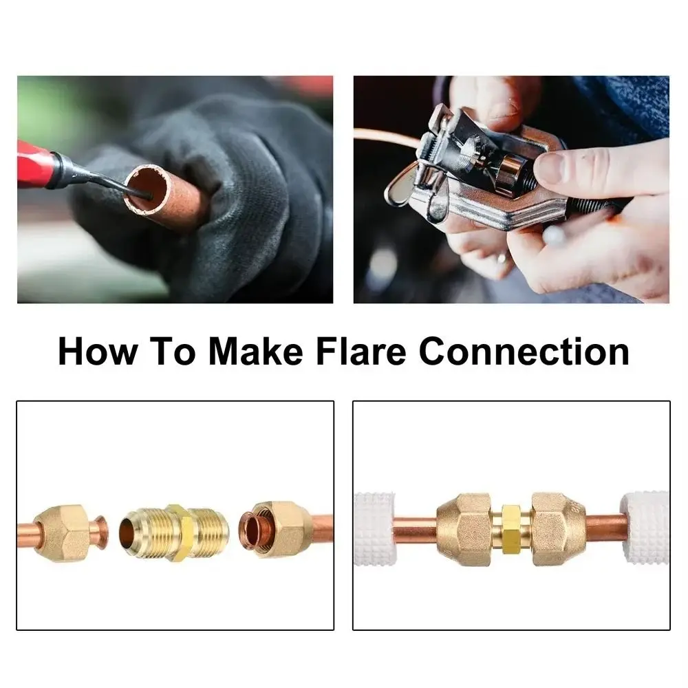 New Male to Male Brass Pipe Fitting Connector 1/4