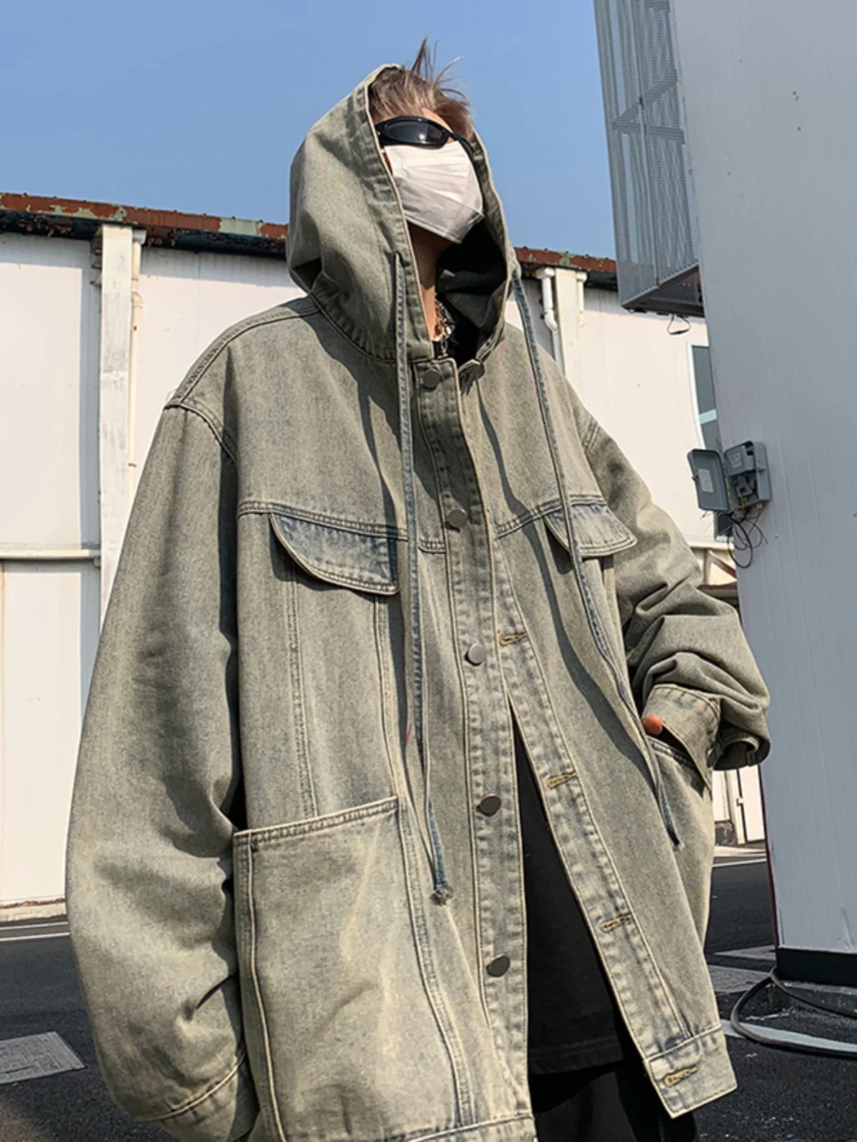 

Американская джинсовая куртка в стиле ретро для мужчин: модная свободная рабочая куртка, новинка весна-осень, молодежный уличный стиль