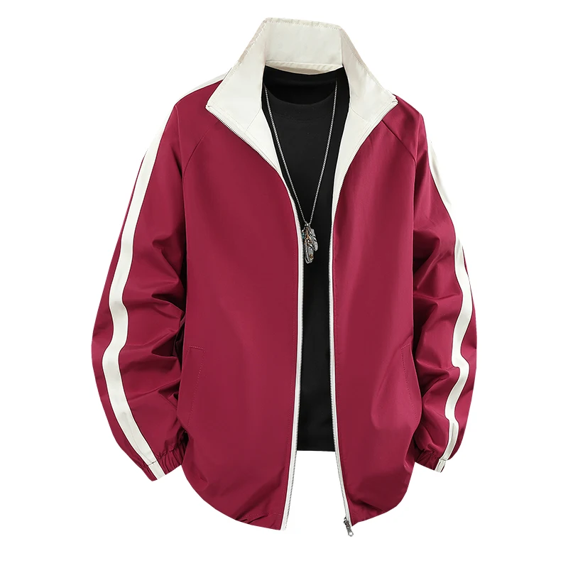 

Men's Outdoor Sports Running High-quality Comfortable Multifunctional Breathable Stand Up Collar Autumn Double-sided Jacket