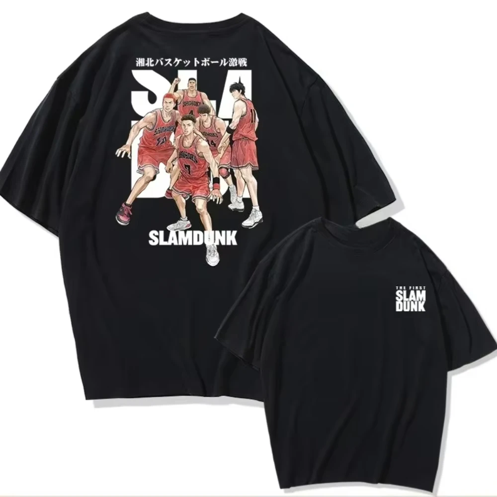 

Летний Slam Dunk Ball Cotton Tide Свободный Высокое Качество Вишневое Дерево Цветочный Дорога Печать С Коротким Рукавом Мужчины Женщины Повседневные Удобные