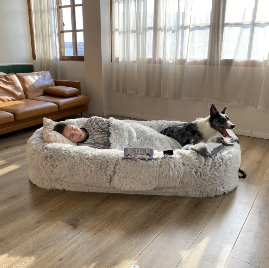 CF Valentine's Day Factory direct sales of  explosive hot dog sofa bed orthopedic jumbo plus human size  pet memorial  gift