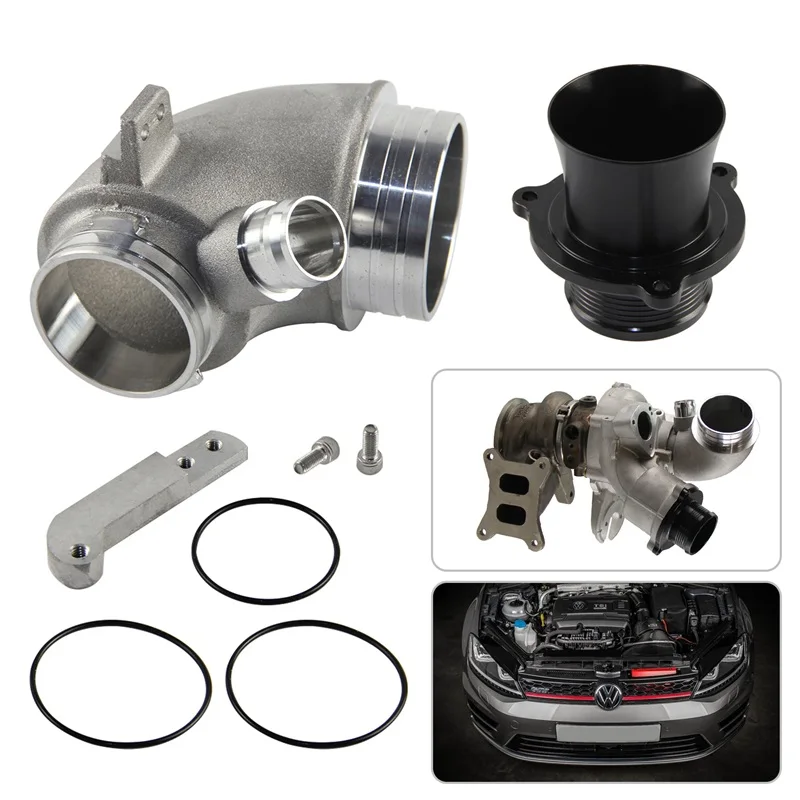 Pipa Siku Turbo Inlet & Knalpot Turbo Hapus untuk VW Golf R GTI MK Audi A3 S3 TT/TTS 8V SEAT Leon Skoda Octavia MQB MK3
