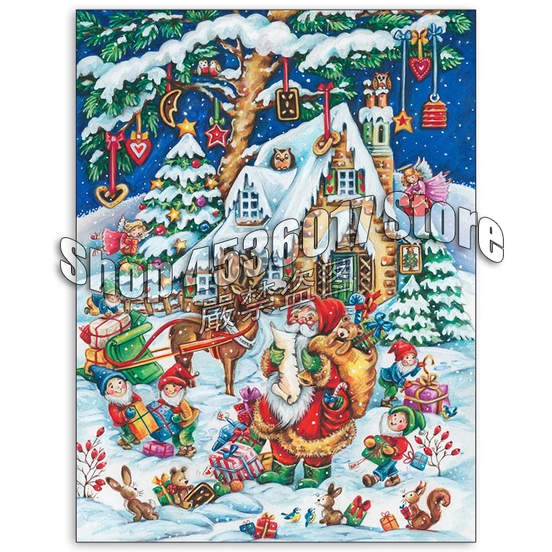 

Санта-Клаус полный 5d Diy алмазная живопись ювелирные изделия наборы для вышивки крестом Алмазная мозаика вышивка Рождественское украшение дома художественный подарок