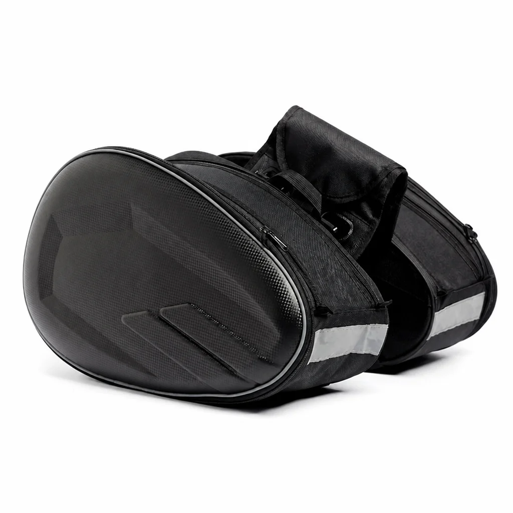 Waterproof Motor Tail Luggage Suitcase Saddle Bag Motorcycle Side Helmet Riding Travel Bags