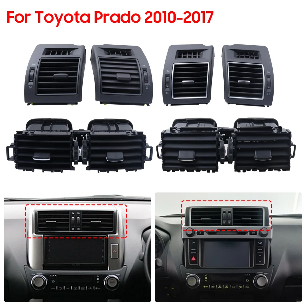 

Для Toyota Prado 2010-2017: решетка воздуховода кондиционера, стайлинг салона автомобиля