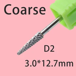 Pro. Broca de carburo de tungsteno plateado y dorado para uñas, lima de uñas, removedor de cutículas, taladro eléctrico, accesorio para máquina de manicura