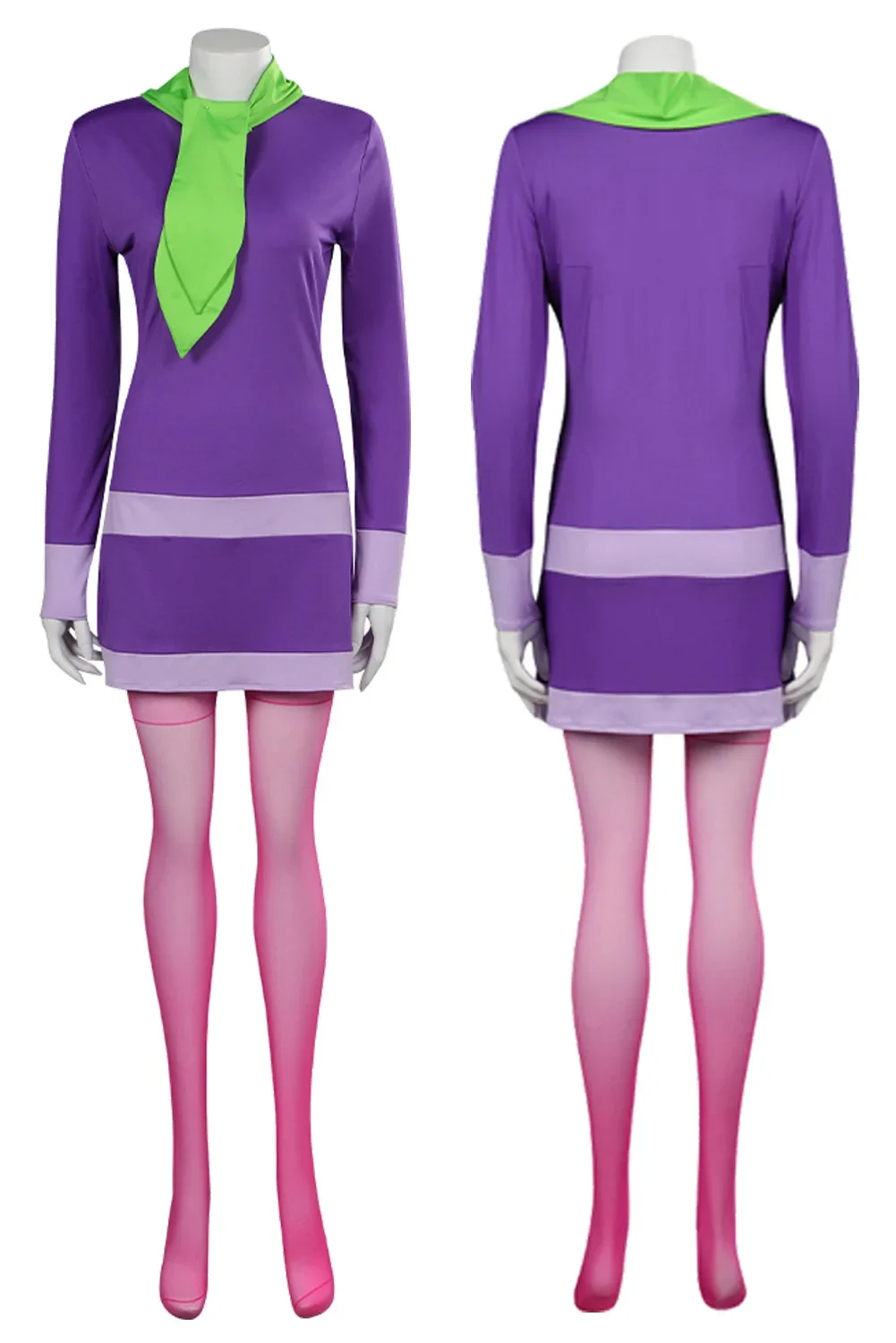 Groothandel Daphne Blake Cosplay Kostuum Rollenspel Tv Sicoob Jurk Hoofdband Sokken Set Meisjes Rollenspel Doek Halloween