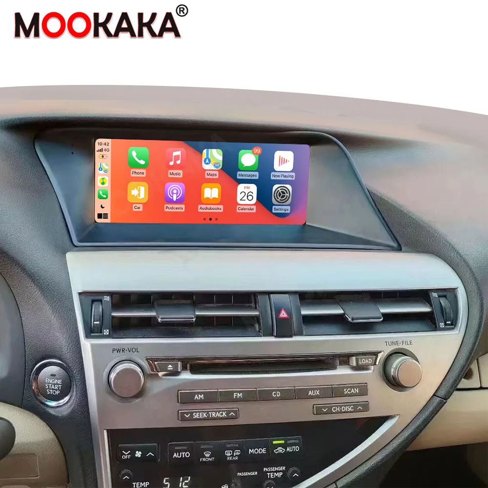 Car Multimedia Video Player For Lexus RX RX270 RX350 RX450 RX200T 2009~2015 GPS Navigation CarPlay Android 13 Screen Head Unit