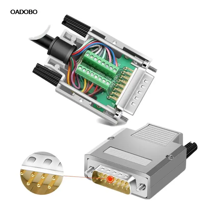 DB15 from welding 15 pin from the welding head male female plug serial parallel port 2 row 15 pinhole metallic iron shell