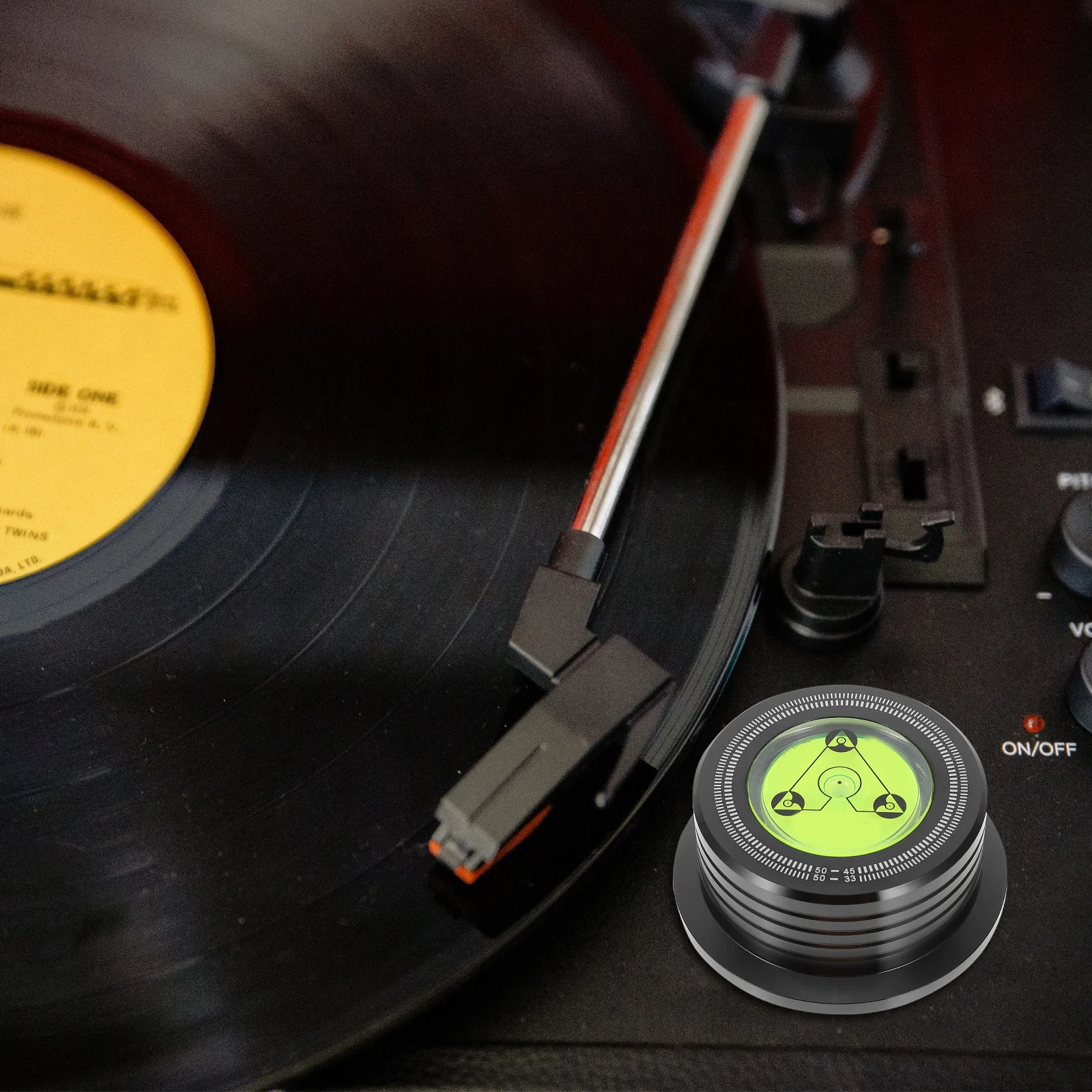 

Delicate Aluminum Alloy Vinyl Record Weight Stabilizer Vibration Reducer Speed Detection Record Stabilizer