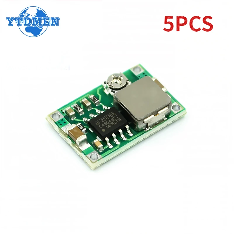 5PCS Mini360 DC-DC Buck Converter Down Module MP2307DN Regulator Power Supply Modules 4.75V-23V To 1V-17V