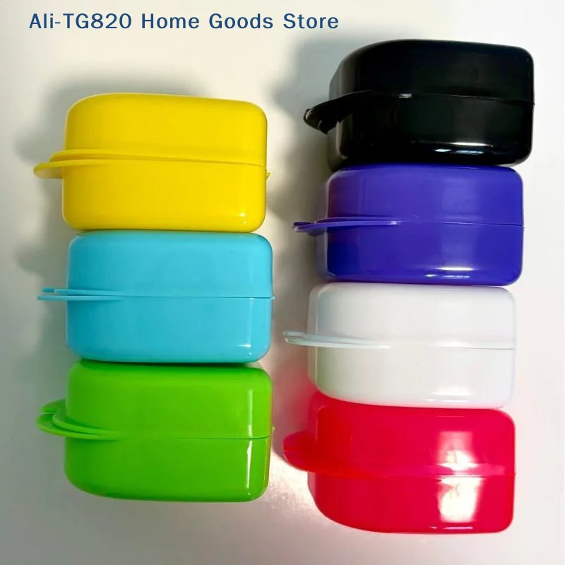 [TG820]Colorful Plastic Denture Retainer Case With Ventilation Holes Durable For Daily Use Travel Mouthguard Storage