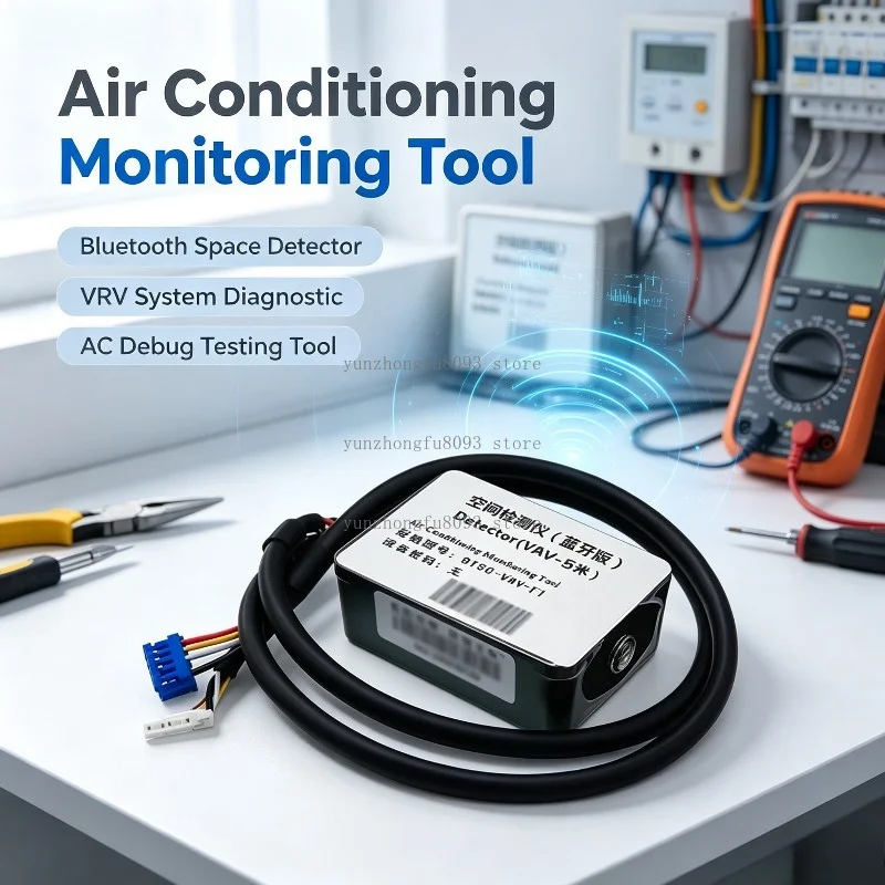 Bluetooth Air Conditioning Monitoring Tool, Space Detector with Debug Function for VRV Central AC System Diagnostic Testing