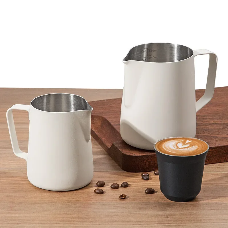 Milk Frothing Pitcher Latte Milk Frother Jug Barista spresso Stainless Steel Jars Coffee Shop Accessories