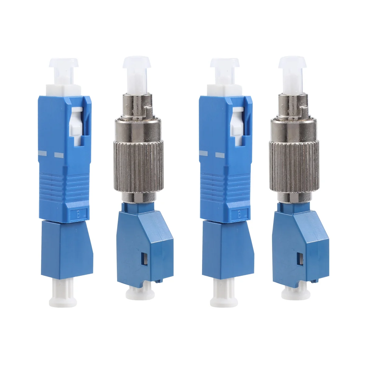 FC ذكر إلى LC أنثى محول الألياف الضوئية الهجين محول + LC أنثى إلى SC ذكر الهجين شفة ، محول الألياف الضوئية