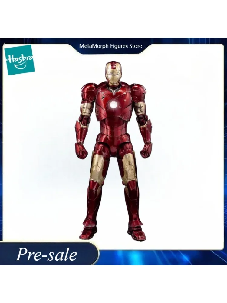 Originele Threezero MARVEL DLX Marvel Studios: The Infinity Saga Iron Man Mark 3 Battle Damaged Anime Fiqure Toy Model - afbeelding 2