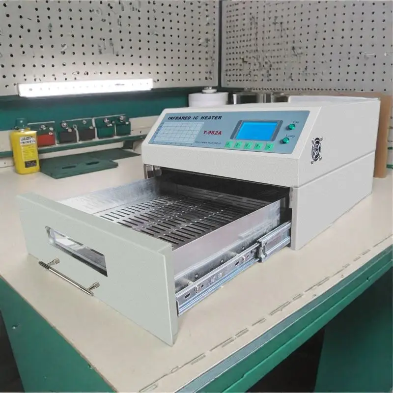 

PUHUI T-962A Reflow Furnace Infrared IC Heater T962A Desktop Reflow Furnace BGA SMD SMT Reflow Soldering Station