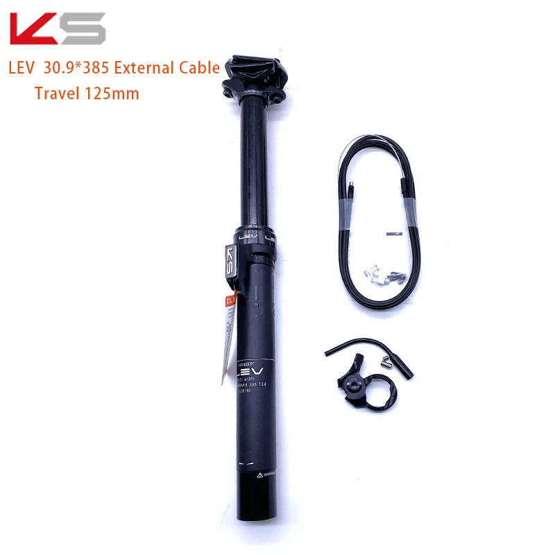 Original KS LEV 27.2/30.9 /31.6mm Internal/External cable Remote Control Seatpost Dropper Height Adjustable Tube Bike Seatpost