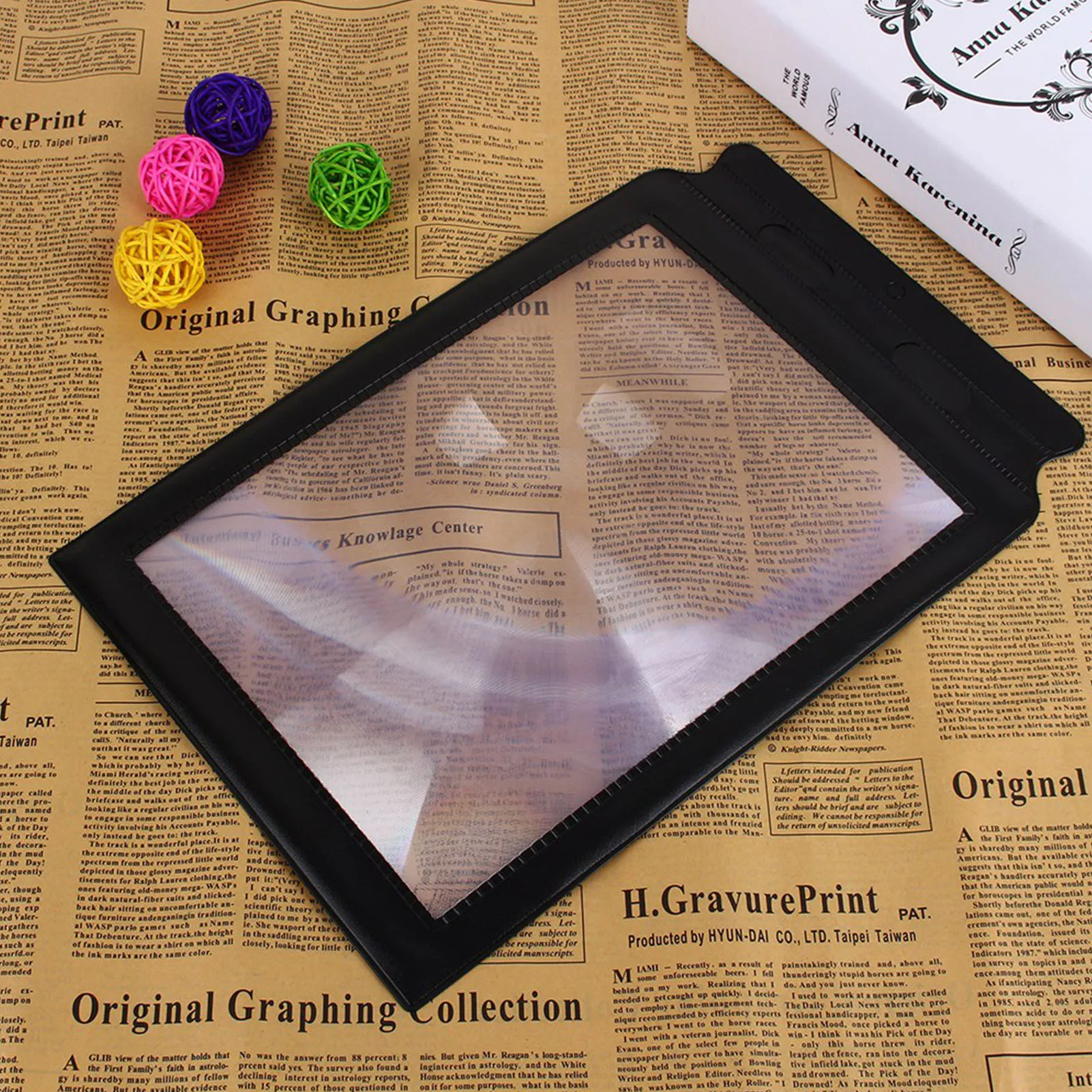 

3-кратный лист лупы, полная страница, 3-кратный лист лупы, БОЛЬШОЕ увеличительное стекло, помощь для чтения книг, линза из ПВХ, полнострактная лупа