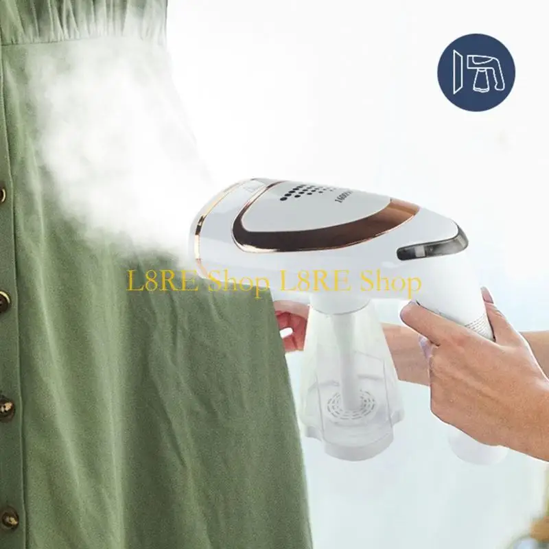 L8RE Compact Foldable Steam Iron Portable Handheld Ironing Machine Garment Steamers