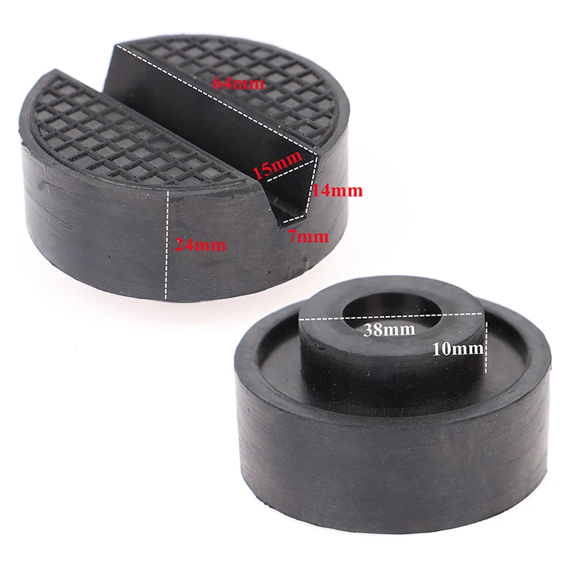 سيارة رفع جاك حامل منصات المطاط الأسود المطاط مشقوق الطابق جاك الوسادة #2