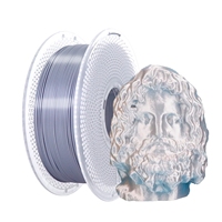 1KG Silver Silk-Style PLA 3D Printer Filament – 1.75mm, Luxurious Shine, Suitable for Bambu Lab/Creality/Anycubic