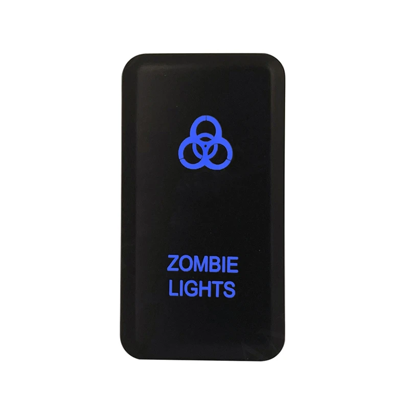 Car Push Switch Blue Led for Prado LED on Off Push Button C-ELEC