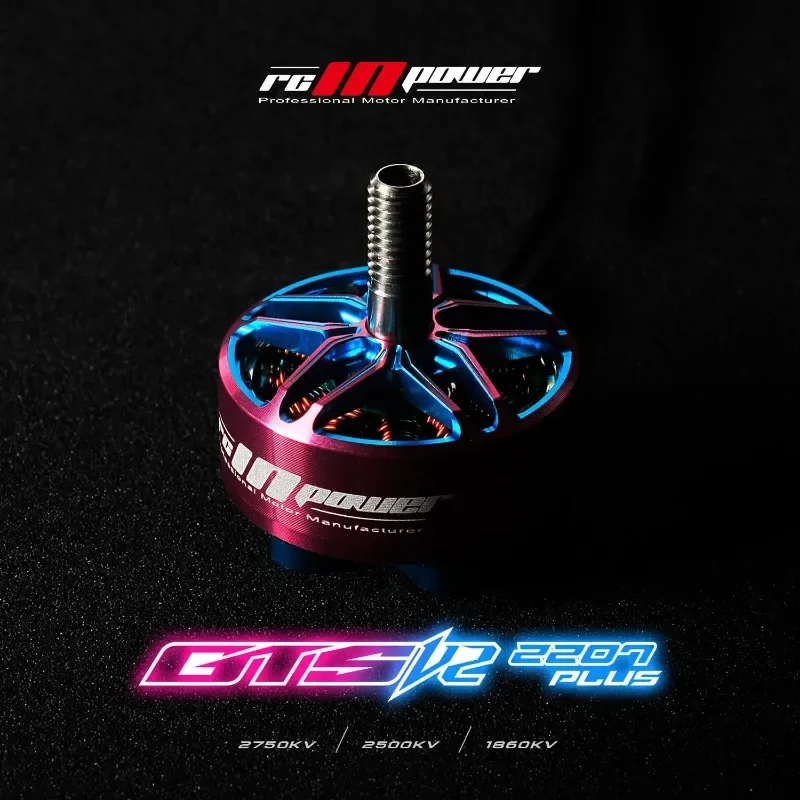 Rcinpower GTS V2 2207 plus 2500KV 2750KV 4-6S Brushless Motor For FPV racing Freestyle RC Models Multicopter Frame