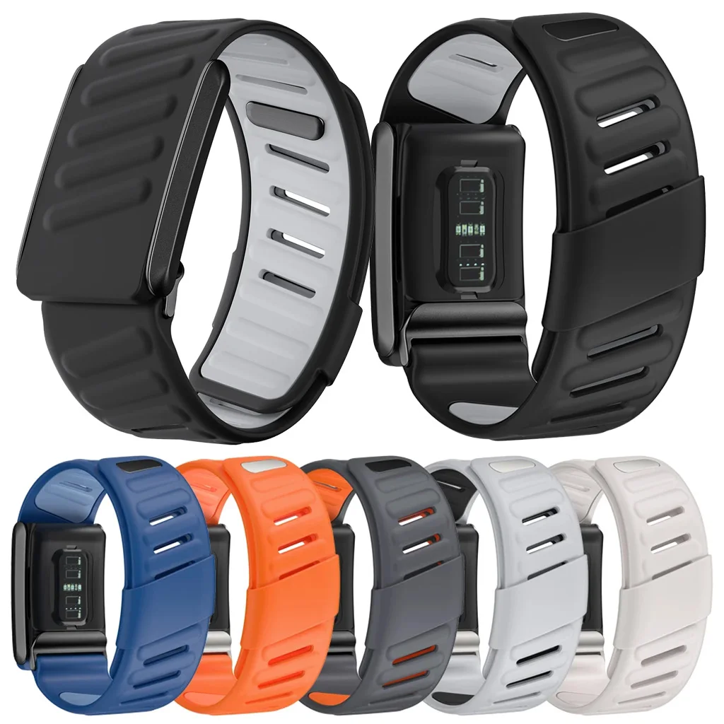 

Wrist Band Soft-Touch Silicone Waterproof and Sweatproof Adjustable Strap Compatible for WHOOP 4.0 Heart Rate Monitor Watchband