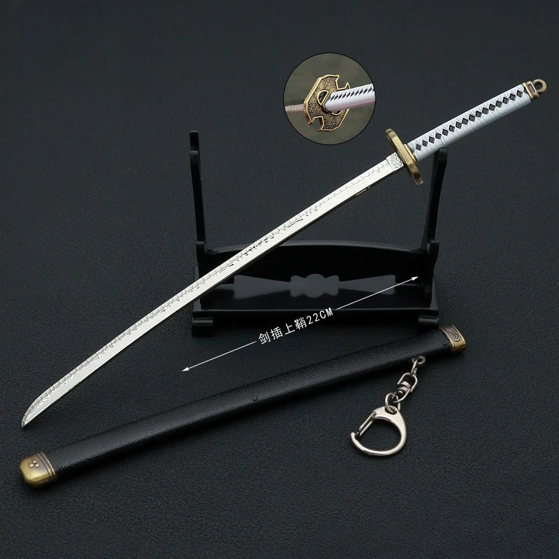 8.66in Devil May Cry 5 Perifere Yama Katana Zwaard Dante Spel Speelgoed Messen Samurai Zwaard Metalen Model Desktop Ornamenten Jongens Geschenken