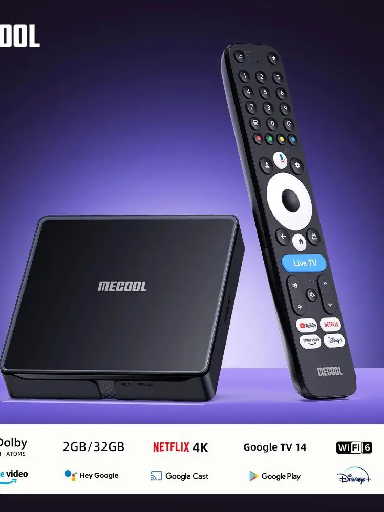 MECOOL Nieuwe Android TV Box MEon1 4K 32GB Netflix Dolby Vision Amlogic Voor Thuis Gaming Video Globale Versie - afbeelding 2