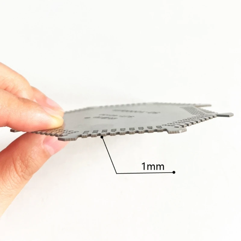 Professional Octagonal Wet Film Comb Thickness Gauge Card 50-10000um Measurement Thickness for Paint Coating