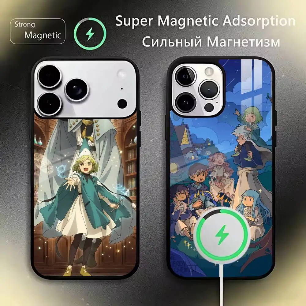 

Magic anime W-Witch Hat Atelier Phone Case For iPhone17,16,15,14,13,12,11 Plus,Pro,Max Magnetic with Wireless Charging