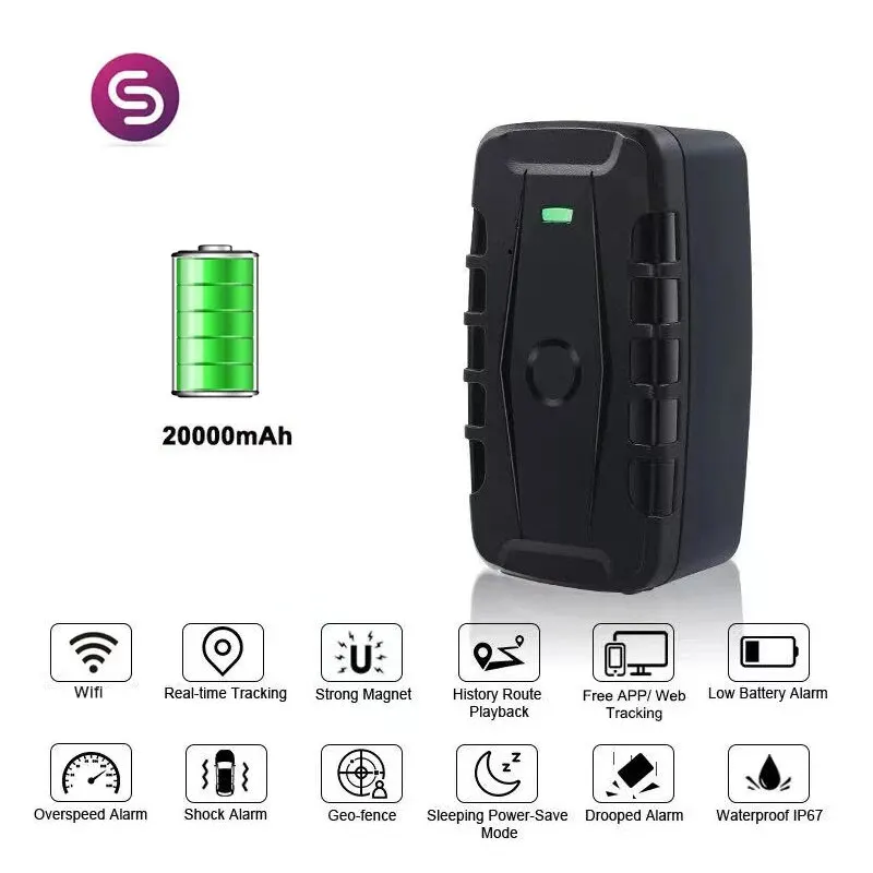 Car Waterproof GPS Tracker LK209C 10000mah 20000mAh Battery RealTime Tracking Vehicle Locator Magnet 240 Day LK209b Free App