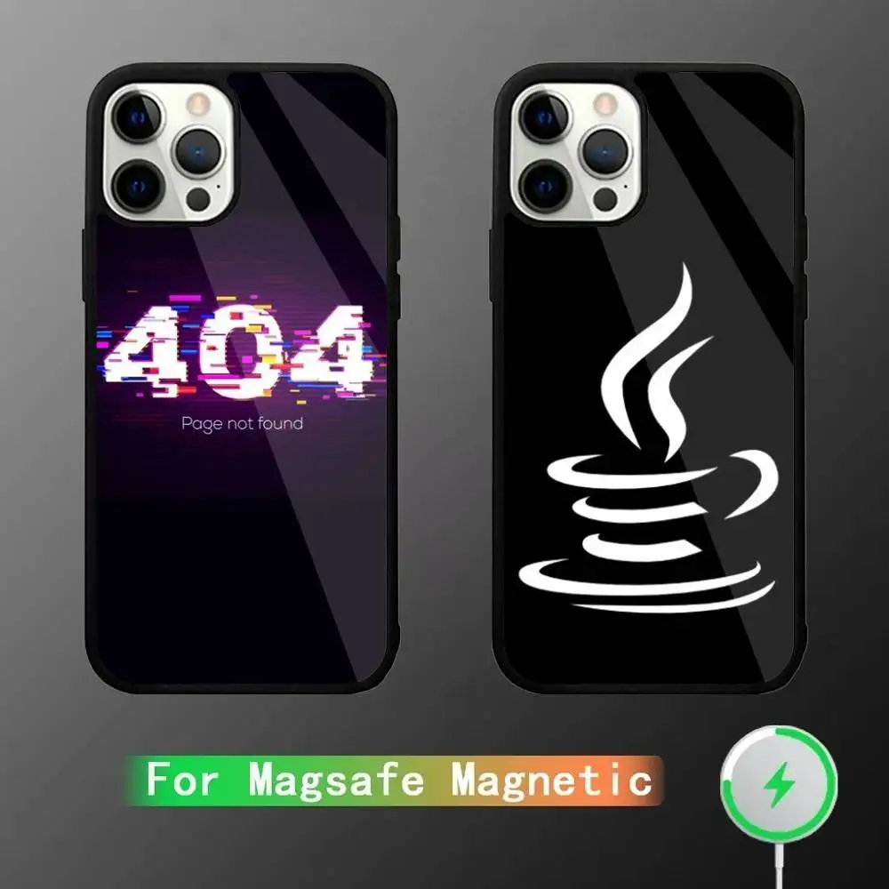 

Java Phone Case For iPhone 16,15,14,13,12,11,Pro,Max,Plus,Mini,SE New Magsafe Magnetic Wireless Charging