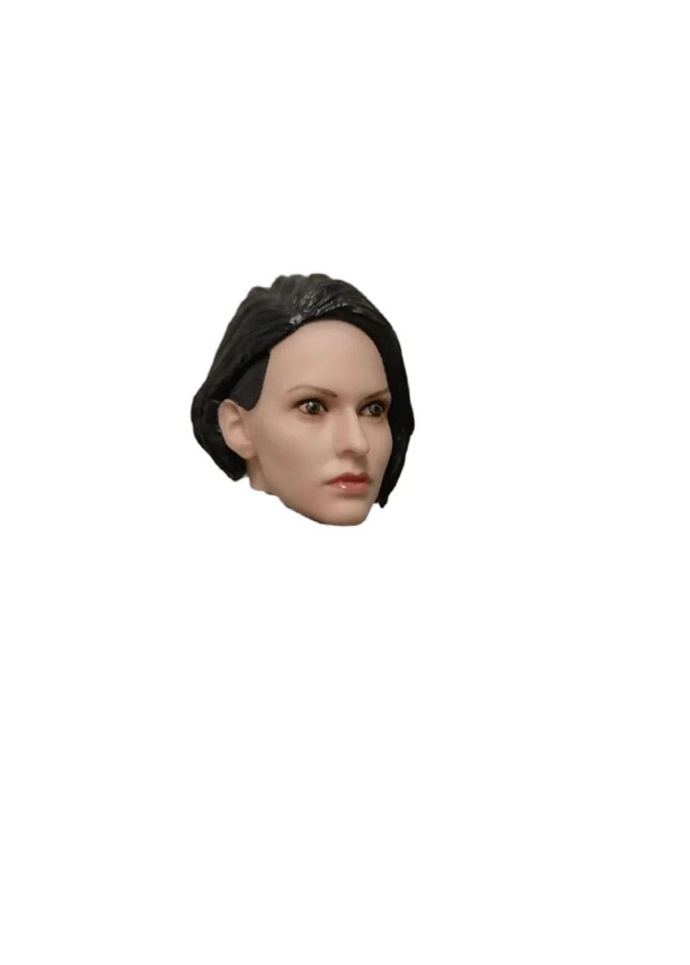 1/6 Scale Head Carving Sienna Guillory Female Soldier Model PVC With Black Hair Suitable  12-Inch Action Figure Body Doll view 5