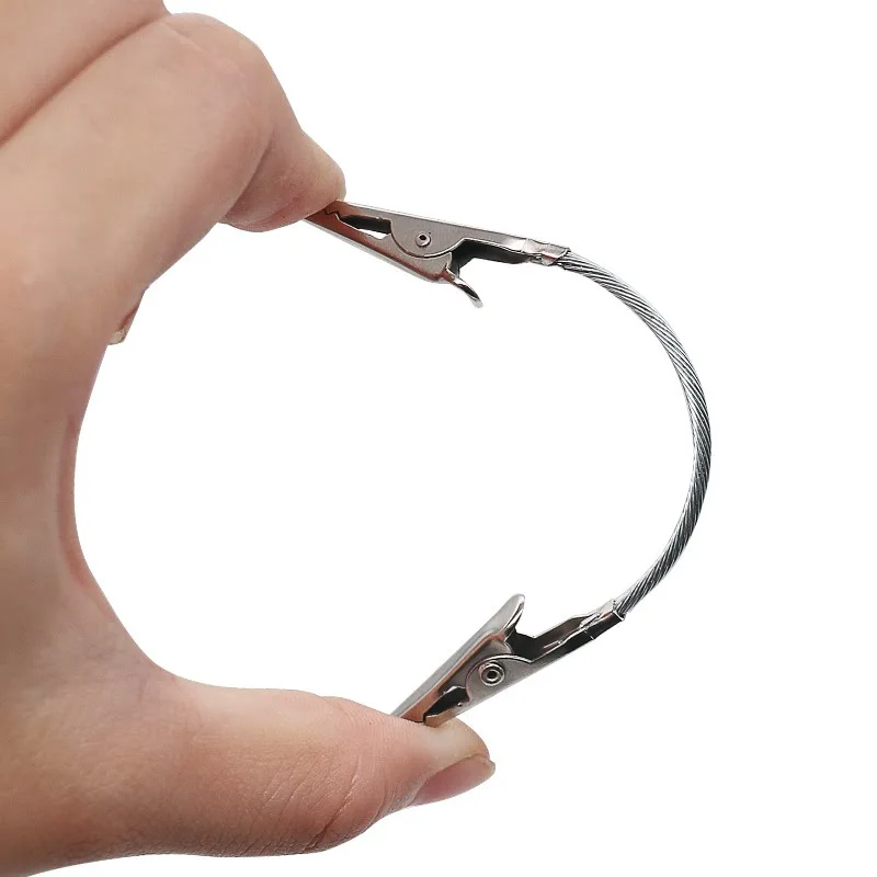 Note clip, double-headed crocodile metal wire rope mouth note , photo business card wholesale