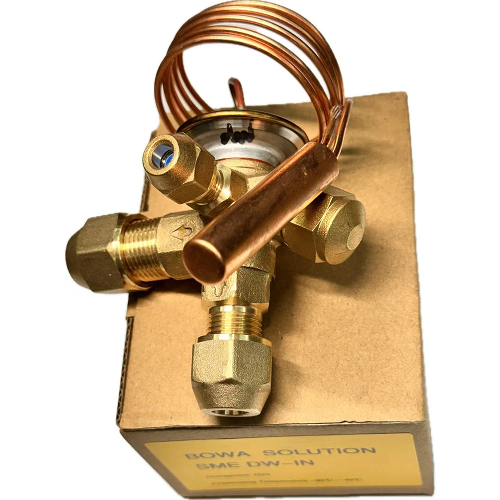 

SME-6DW thermostatic expansion valve matches LBP scroll compressor ZFI26KQE in -75'C cascade freezers in compressed air system